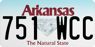 AR license plate 751WCC