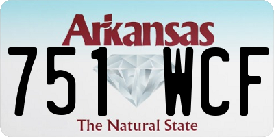 AR license plate 751WCF