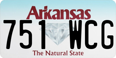 AR license plate 751WCG