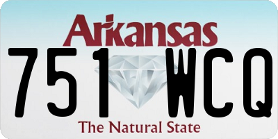 AR license plate 751WCQ