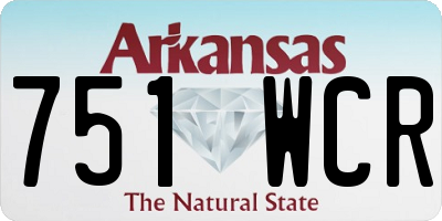 AR license plate 751WCR