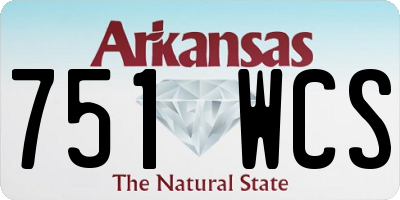 AR license plate 751WCS