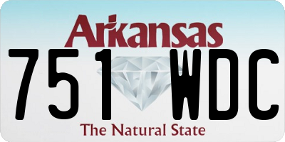 AR license plate 751WDC