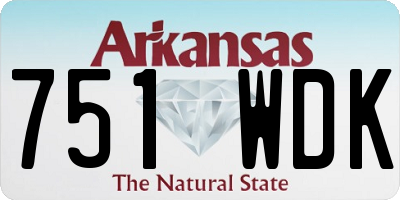 AR license plate 751WDK