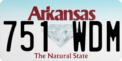 AR license plate 751WDM
