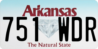 AR license plate 751WDR