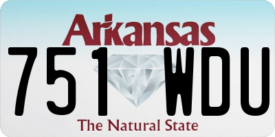 AR license plate 751WDU
