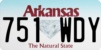 AR license plate 751WDY