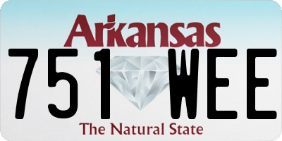 AR license plate 751WEE
