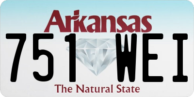 AR license plate 751WEI