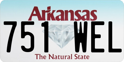 AR license plate 751WEL