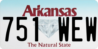 AR license plate 751WEW