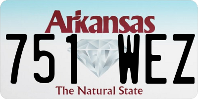 AR license plate 751WEZ