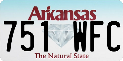 AR license plate 751WFC