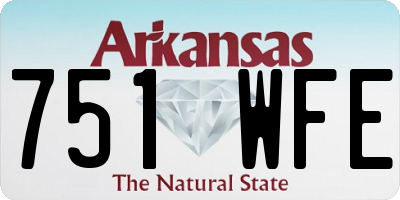 AR license plate 751WFE