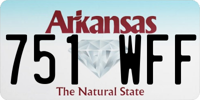 AR license plate 751WFF