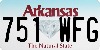 AR license plate 751WFG