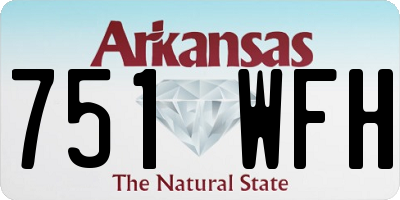 AR license plate 751WFH