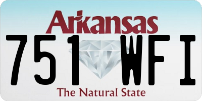 AR license plate 751WFI
