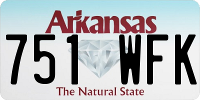 AR license plate 751WFK