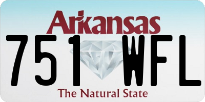 AR license plate 751WFL