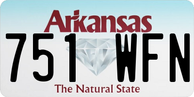 AR license plate 751WFN