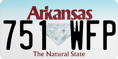 AR license plate 751WFP