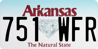 AR license plate 751WFR
