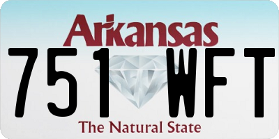 AR license plate 751WFT