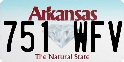 AR license plate 751WFV
