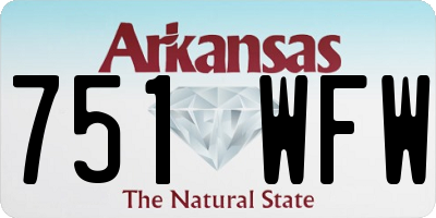 AR license plate 751WFW