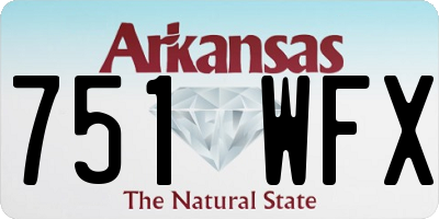 AR license plate 751WFX