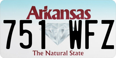 AR license plate 751WFZ