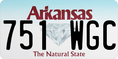 AR license plate 751WGC