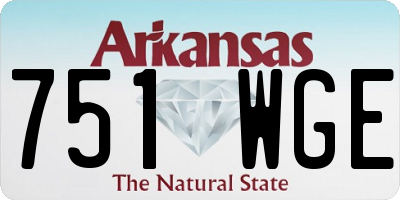 AR license plate 751WGE