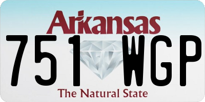 AR license plate 751WGP