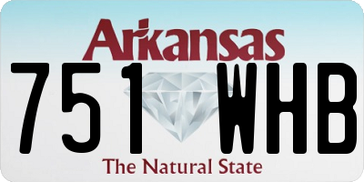 AR license plate 751WHB