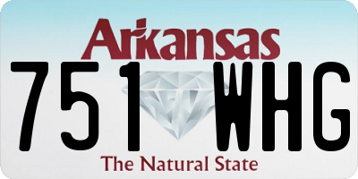 AR license plate 751WHG