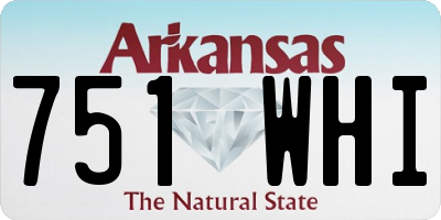 AR license plate 751WHI