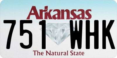 AR license plate 751WHK