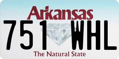 AR license plate 751WHL