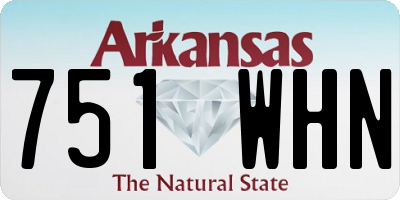 AR license plate 751WHN