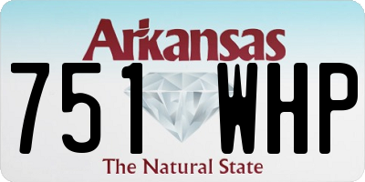AR license plate 751WHP