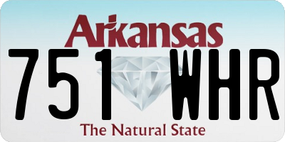 AR license plate 751WHR