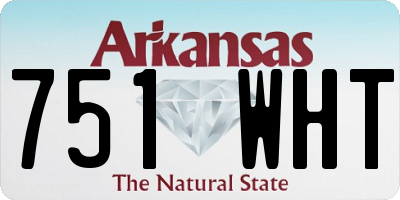 AR license plate 751WHT