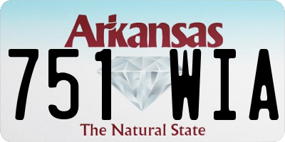 AR license plate 751WIA