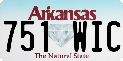 AR license plate 751WIC