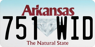 AR license plate 751WID