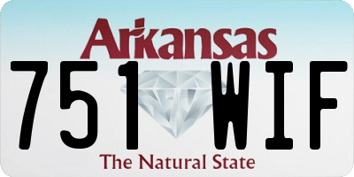 AR license plate 751WIF