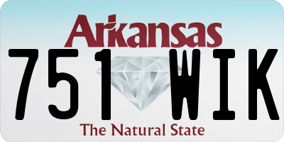 AR license plate 751WIK